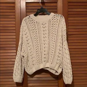 ⭐️ Cropped crochet sweater ⭐️